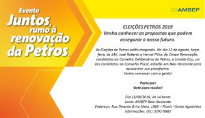 AMBEP Belo Horizonte convida: Palestra Eleições Petros 2019 com nossos candidatos