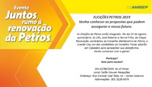 AMBEP Cabedelo convida: Palestra Eleições Petros 2019 com nossos candidatos